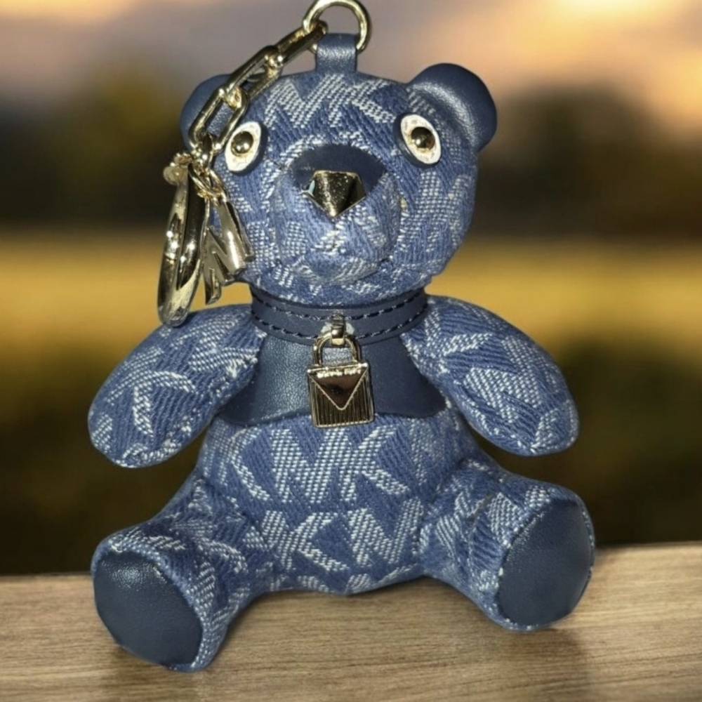 Michael Kors Blue Teddy Bear Key Holder